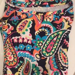 COPY - Talbots multi colored paisley long  size L-EUC!